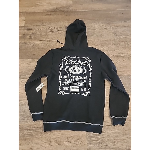 Buck Wear Other - JedCo Black Hoodie Sz Medium We The People 2nd Amendment Old No. 2 Embroidered